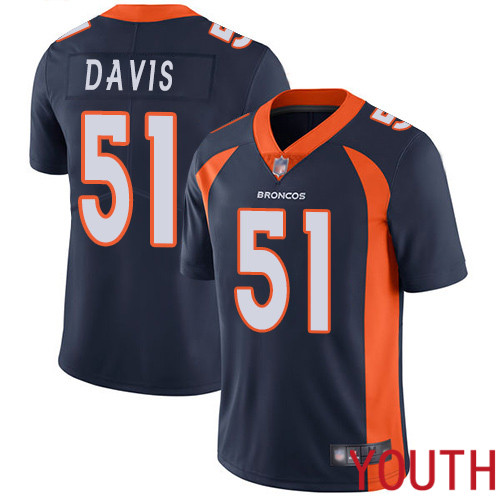 Youth Denver Broncos #51 Todd Davis Navy Blue Alternate Vapor Untouchable Limited Player Football NFL Jersey